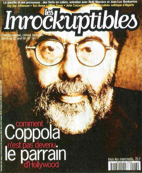 INROCKUPTIBLES | LES magazine side cover Issue 147 15 April 1998