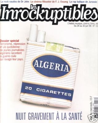 INROCKUPTIBLES | LES magazine side cover Issue 157 24 June 1998