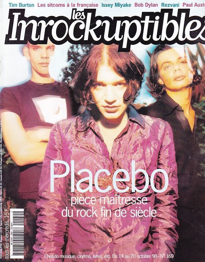 INROCKUPTIBLES | LES magazine side cover Issue 169 14 October 1998