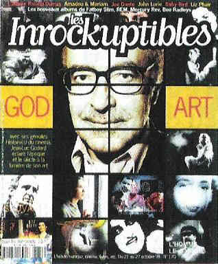 INROCKUPTIBLES | LES magazine side cover Issue 170 21 October 1998