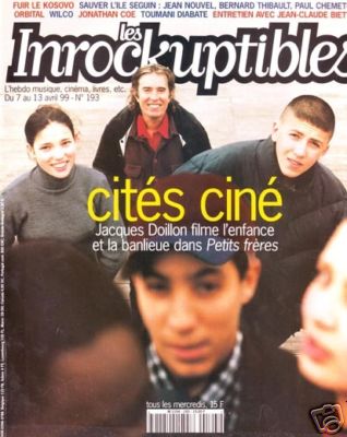 INROCKUPTIBLES | LES magazine side cover Issue 193 7 April 1999