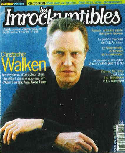 INROCKUPTIBLES | LES magazine side cover Issue 196 26 April 1999