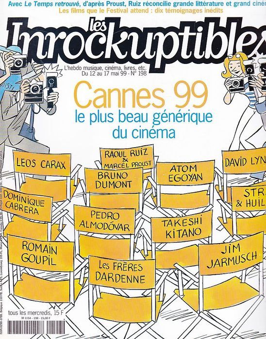 INROCKUPTIBLES | LES magazine side cover Issue 198 12 May 1999