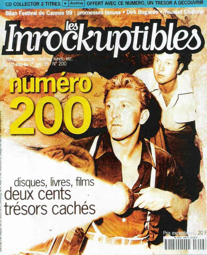 INROCKUPTIBLES | LES magazine side cover Issue 200 26 May 1999