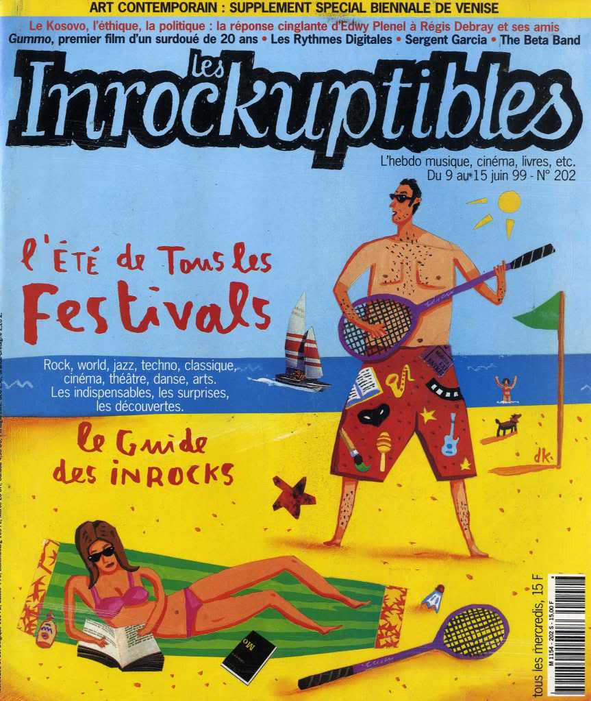 INROCKUPTIBLES | LES magazine side cover Issue 202 9 June 1999