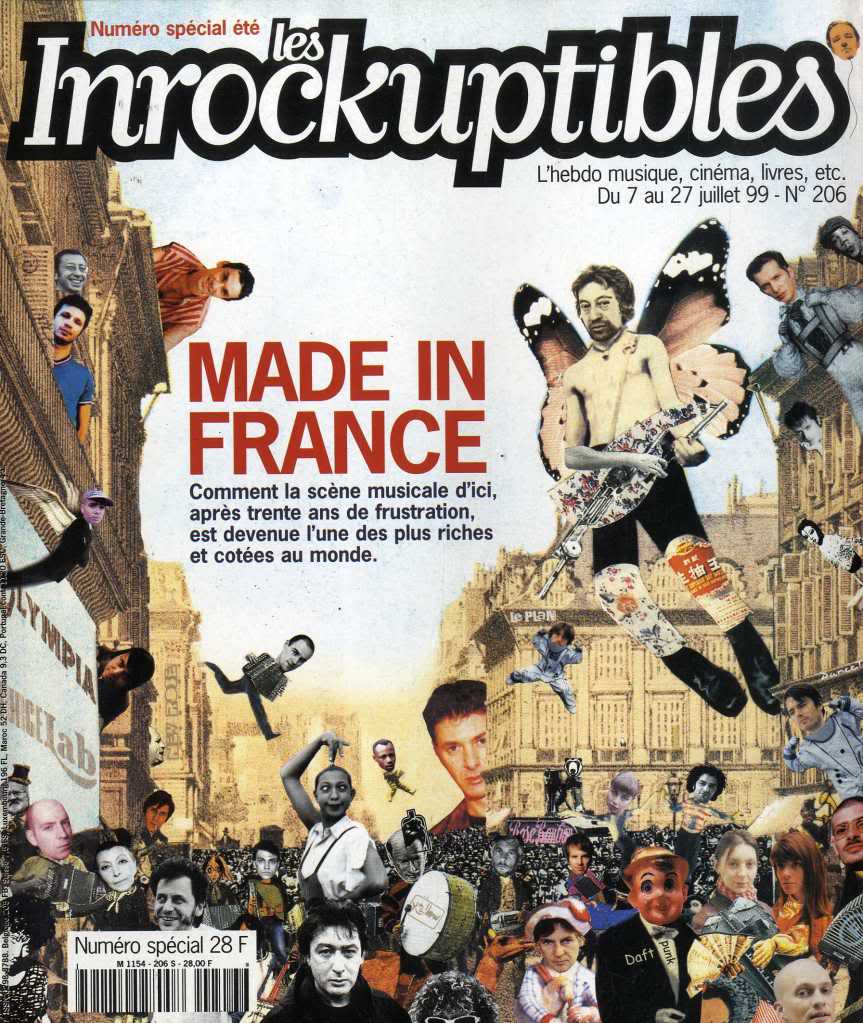 INROCKUPTIBLES | LES magazine side cover Issue 206 7 July 1999