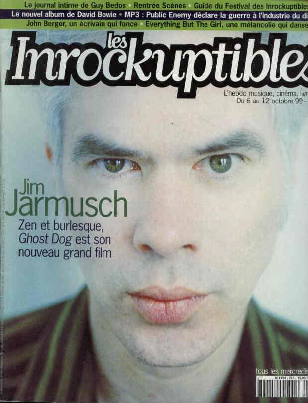 INROCKUPTIBLES | LES magazine side cover Issue 215 6 October 1999