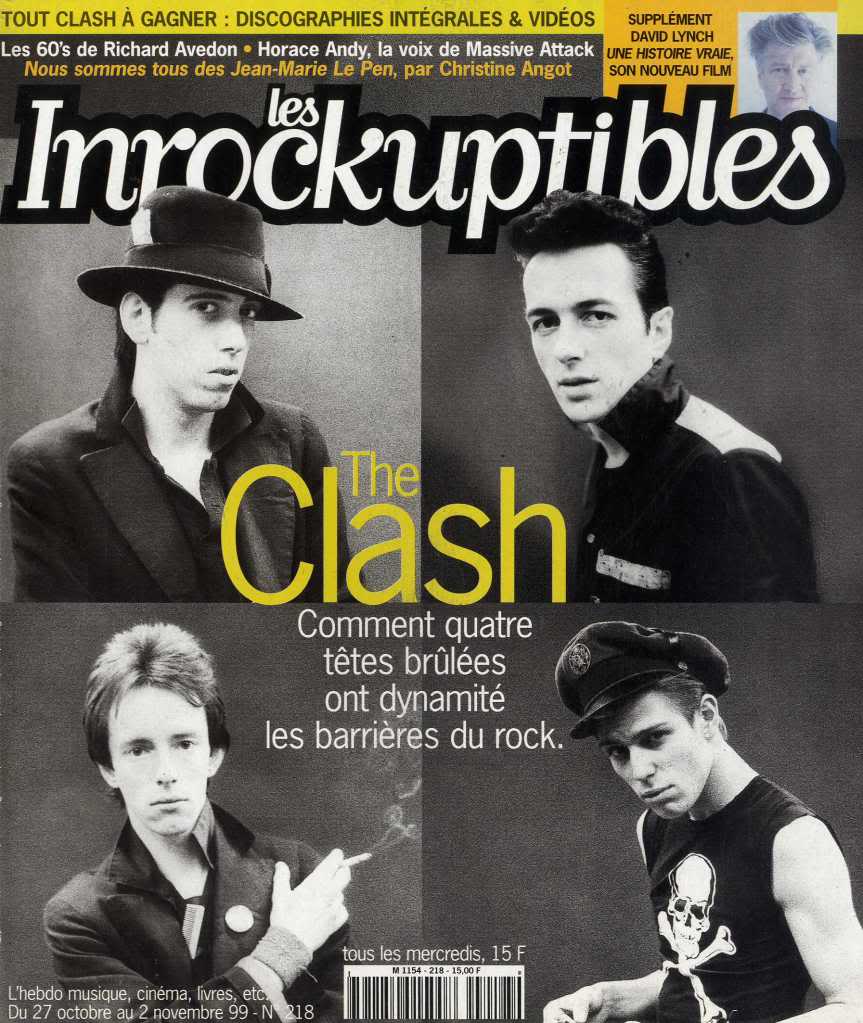 INROCKUPTIBLES | LES magazine side cover Issue 218 27 October 1999