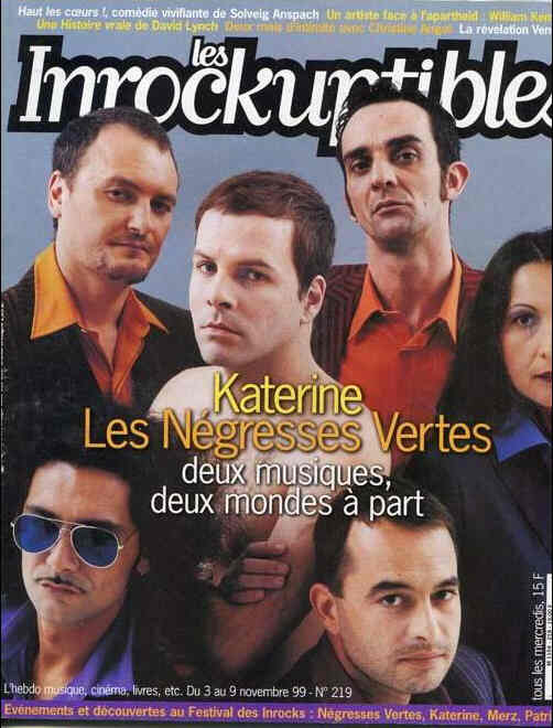 INROCKUPTIBLES | LES magazine side cover Issue 219 3 November 1999