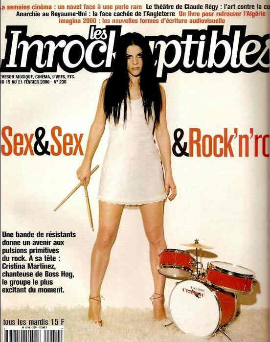 INROCKUPTIBLES | LES magazine side cover Issue 230 15 February 2000