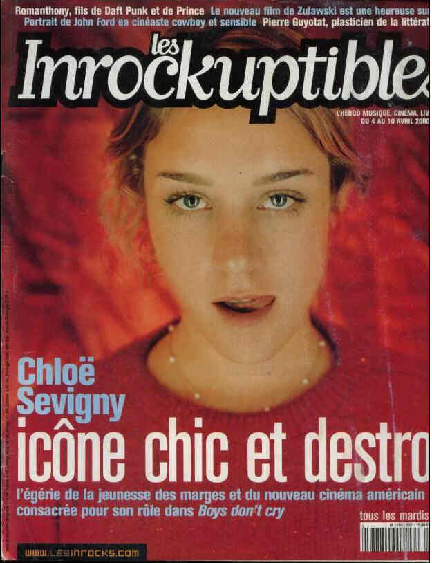 INROCKUPTIBLES | LES magazine side cover Issue 237 4 April 2000