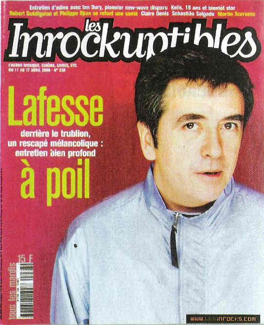 INROCKUPTIBLES | LES magazine side cover Issue 238 11 April 2000
