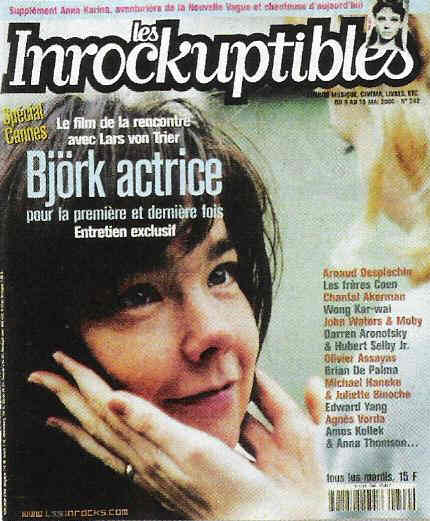 INROCKUPTIBLES | LES magazine side cover Issue 242 9 May 2000