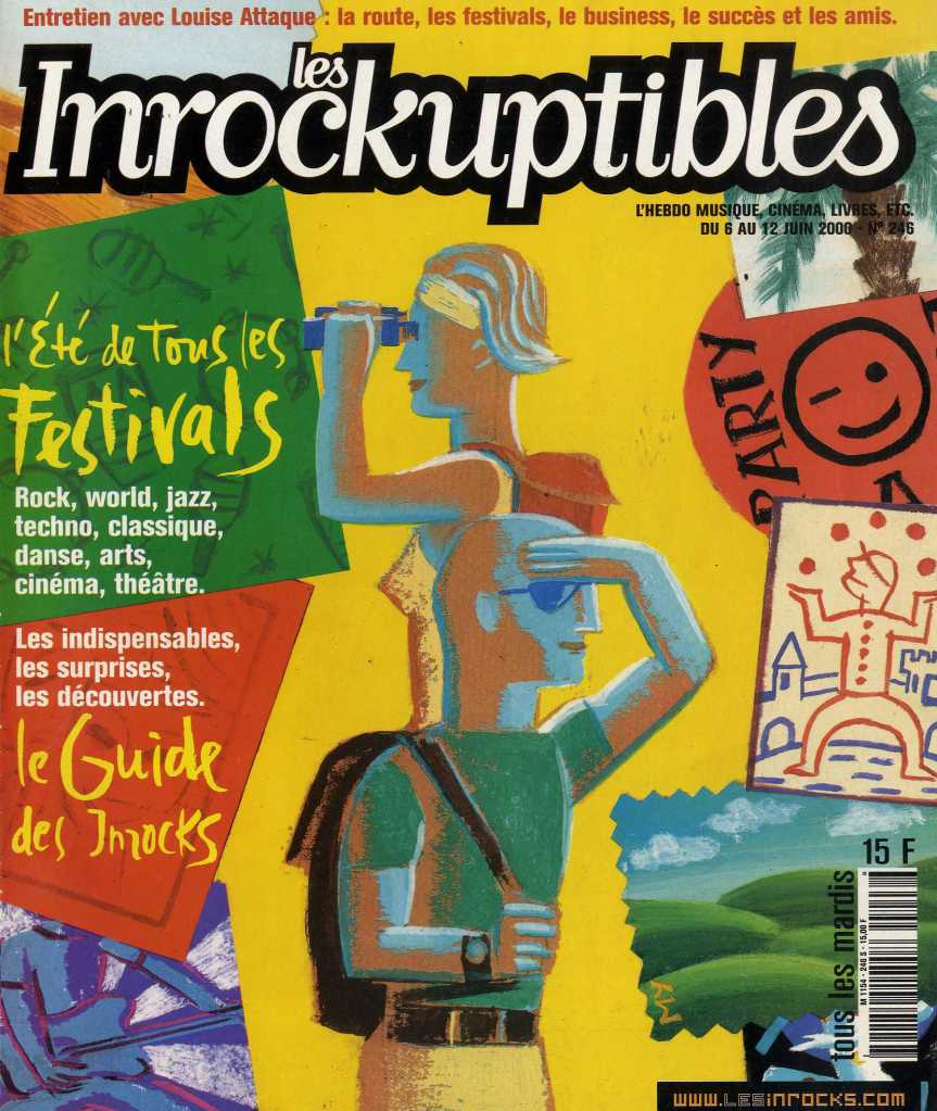 INROCKUPTIBLES | LES magazine side cover Issue 246 6 June 2000