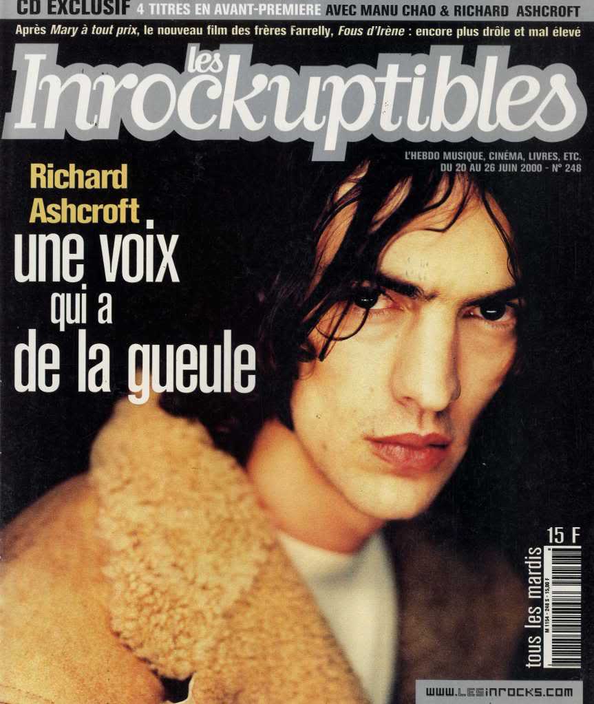 INROCKUPTIBLES | LES magazine side cover Issue 248 20 June 2000