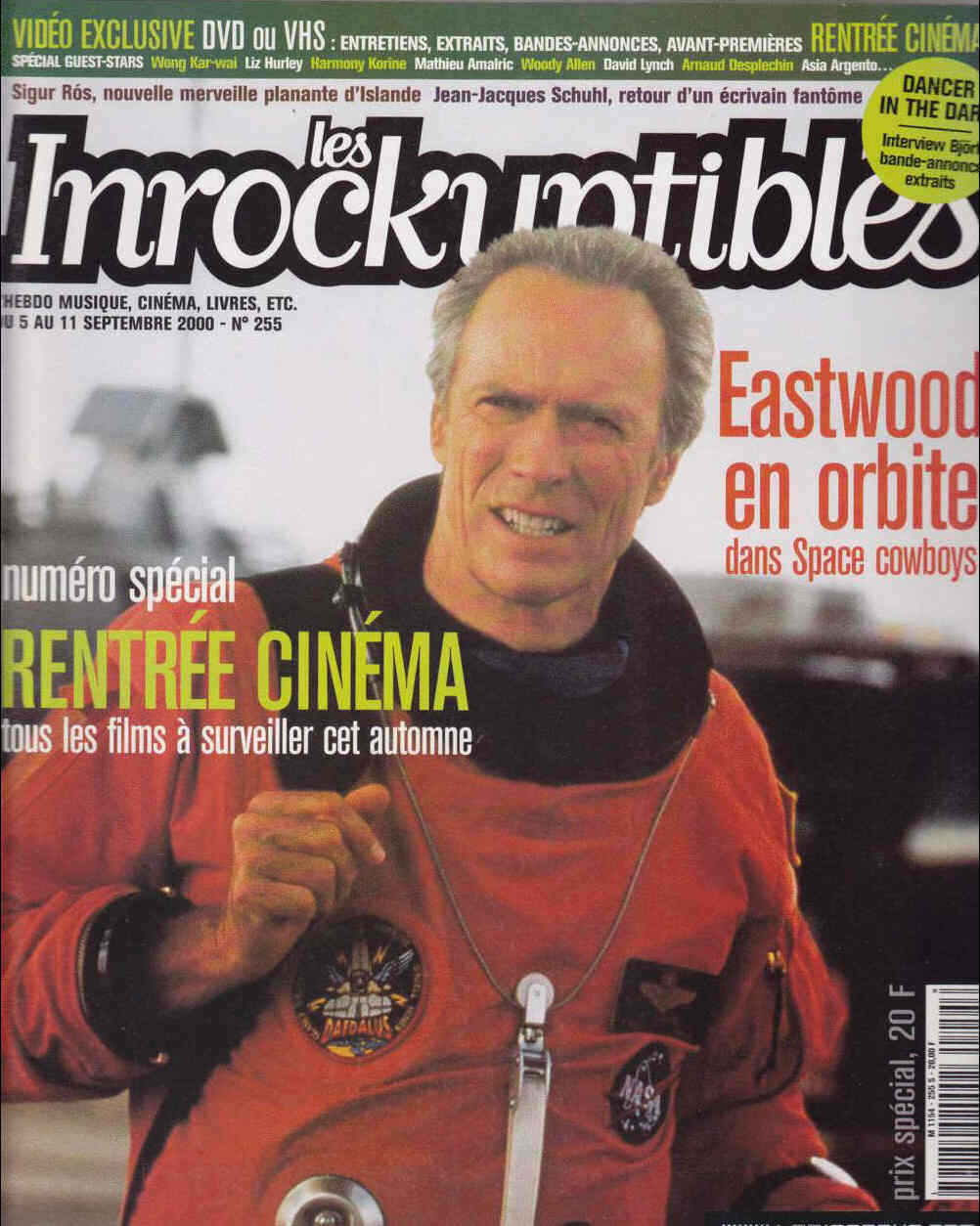 INROCKUPTIBLES | LES magazine side cover Issue 255 5 September 2000