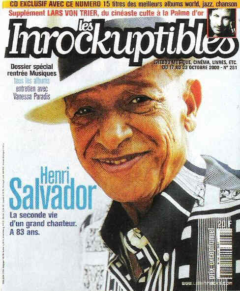 INROCKUPTIBLES | LES magazine side cover Issue 261 17 October 2000