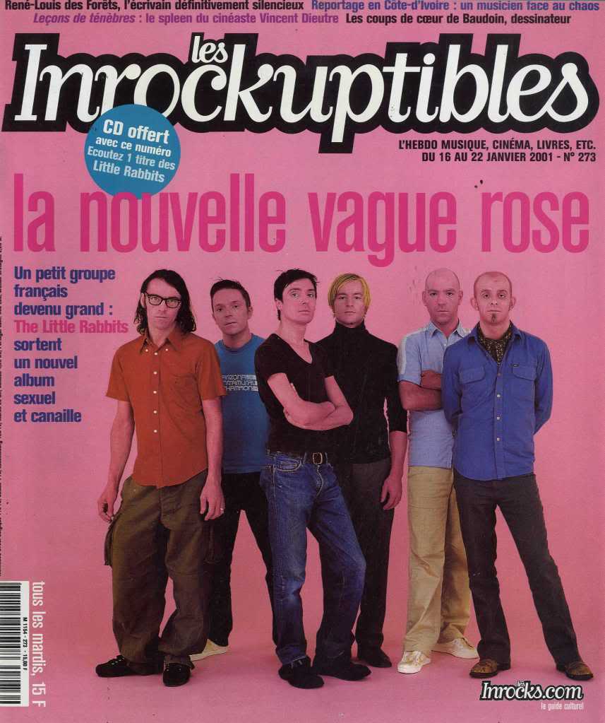 INROCKUPTIBLES | LES magazine side cover Issue 273 16 January 2001