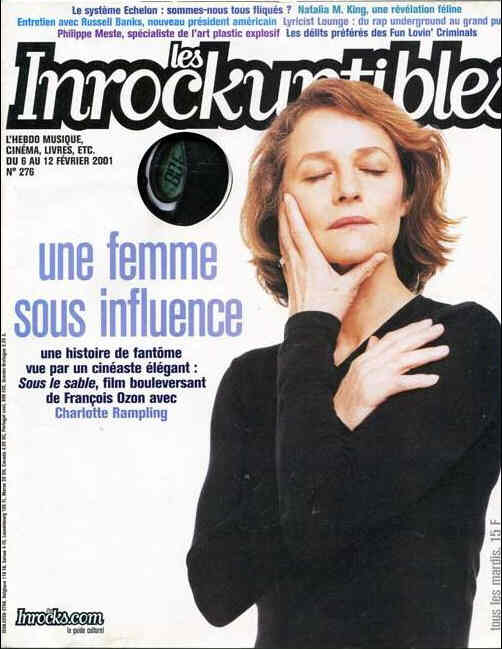 INROCKUPTIBLES | LES magazine side cover Issue 276 6 February 2001