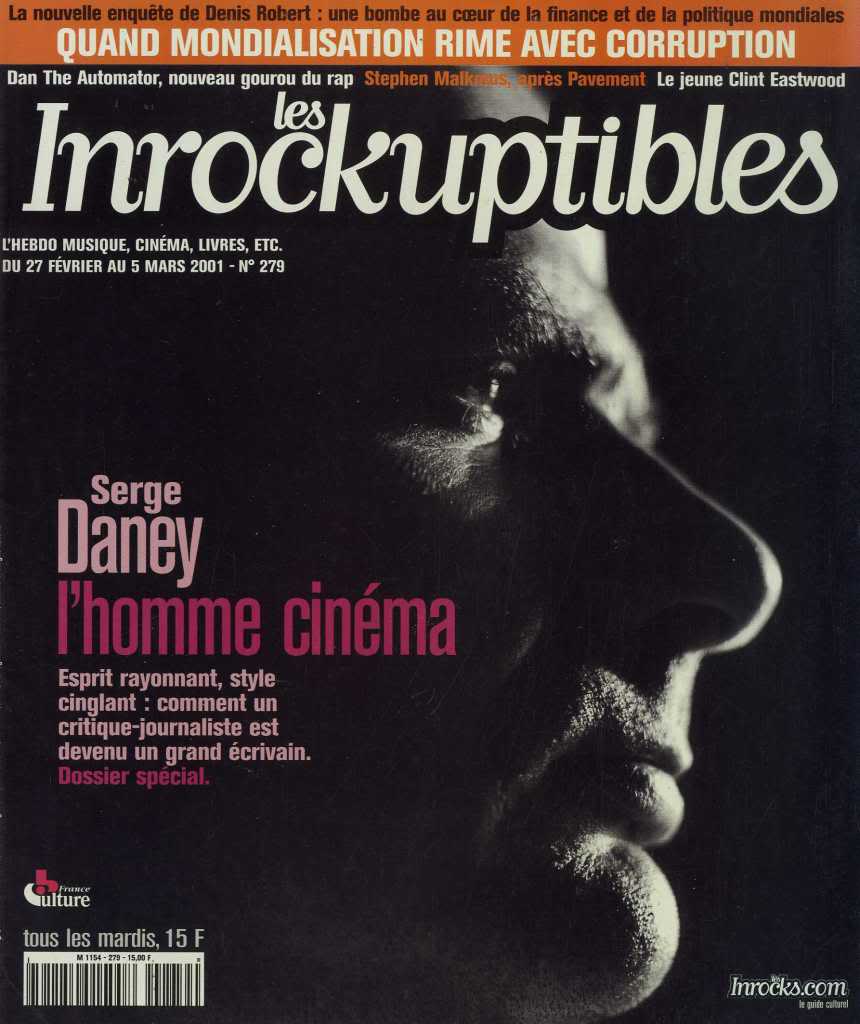 INROCKUPTIBLES | LES magazine side cover Issue 279 27 February 2001