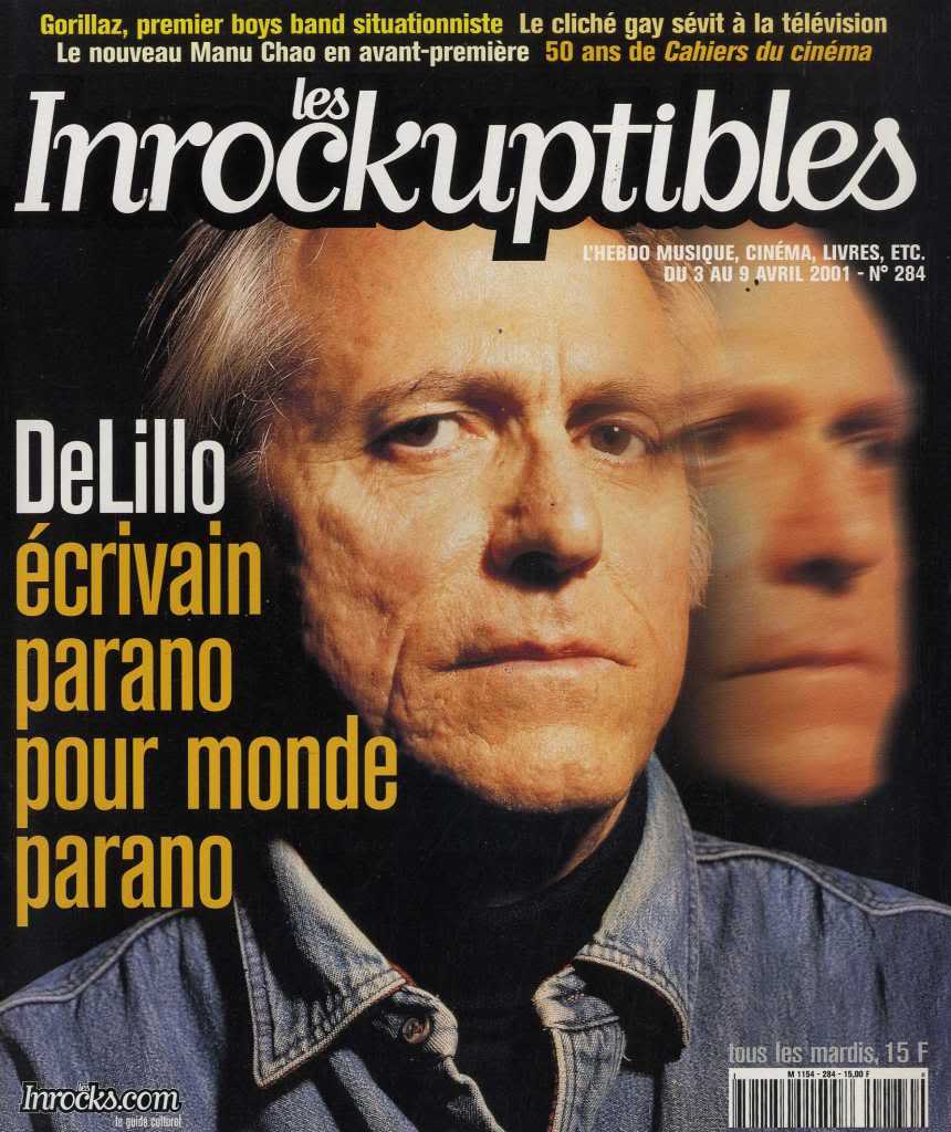 INROCKUPTIBLES | LES magazine side cover Issue 284 3 April 2001