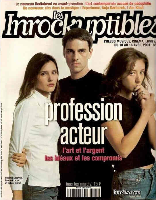 INROCKUPTIBLES | LES magazine side cover Issue 285 10 April 2001