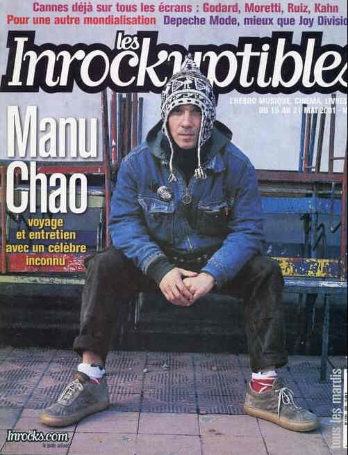 INROCKUPTIBLES | LES magazine side cover Issue 290 15 May 2001