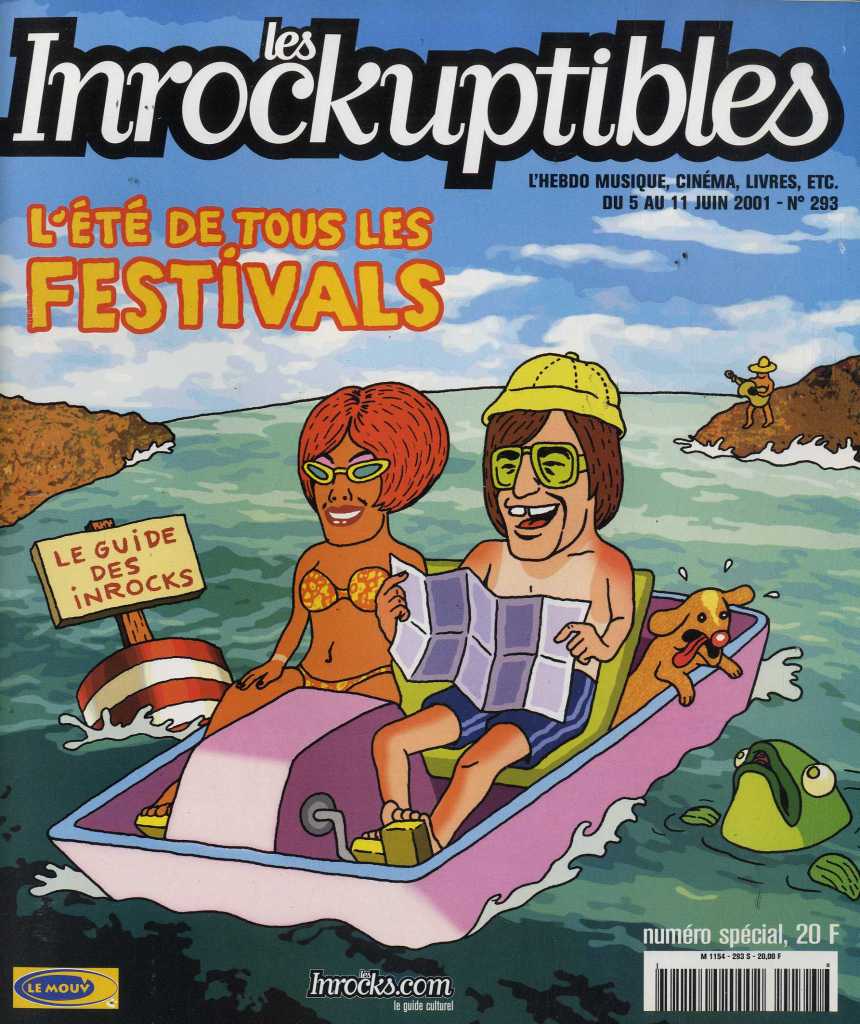 INROCKUPTIBLES | LES magazine side cover Issue 293 5 June 2001