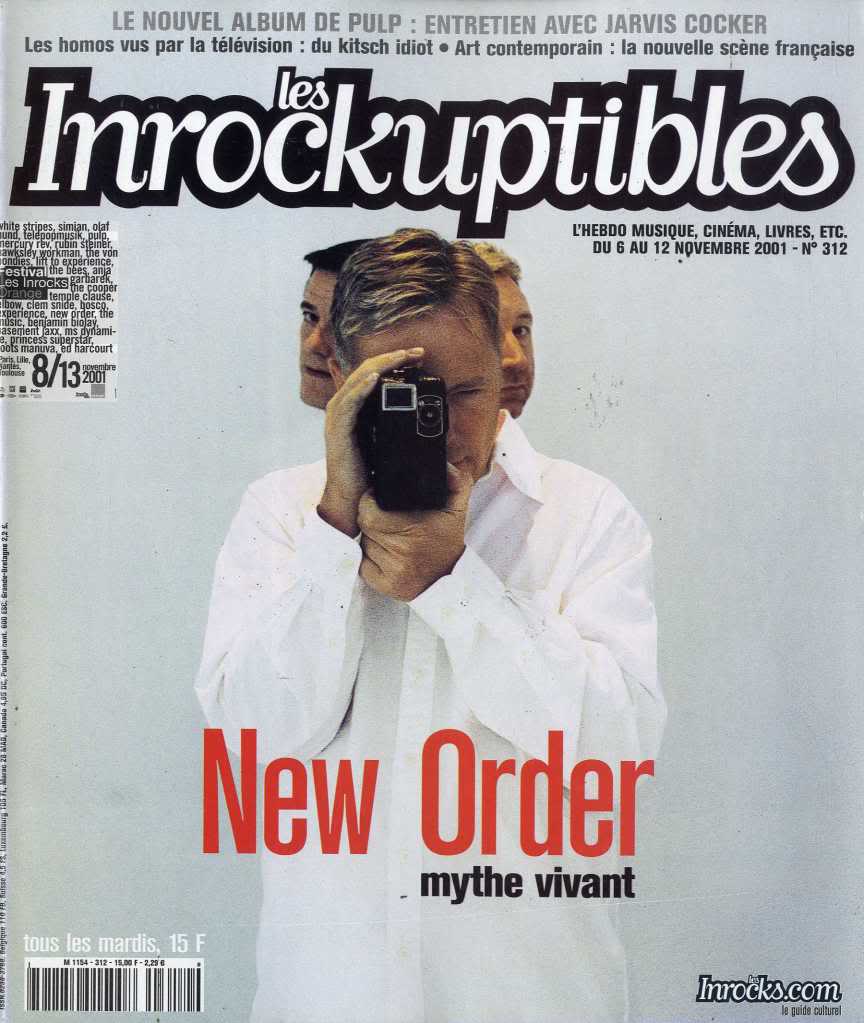 INROCKUPTIBLES | LES magazine side cover Issue 312 6 November 2001