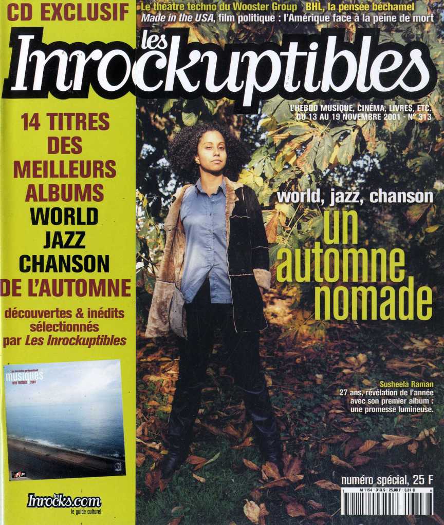 INROCKUPTIBLES | LES magazine side cover Issue 313 13 November 2001