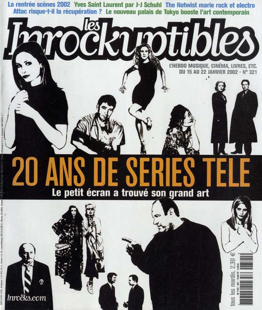 INROCKUPTIBLES | LES magazine side cover Issue 321 15 January 2002
