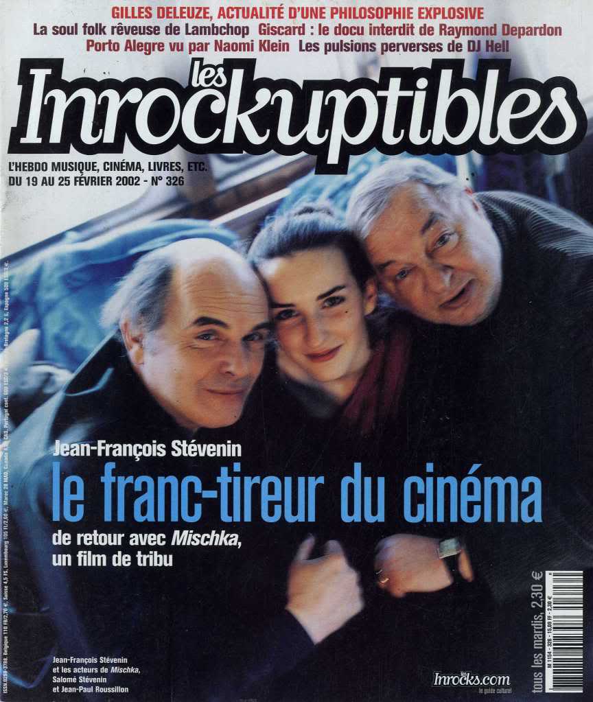 INROCKUPTIBLES | LES magazine side cover Issue 326 19 February 2002