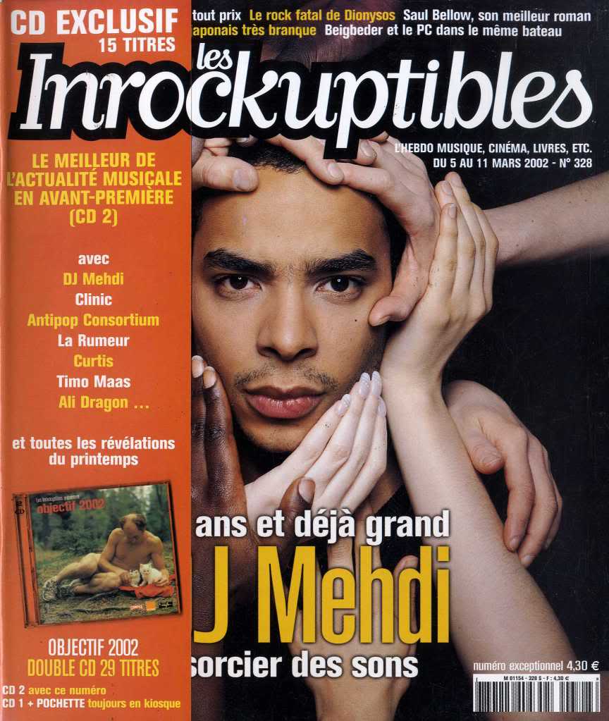 INROCKUPTIBLES | LES magazine side cover Issue 328 5 March 2002