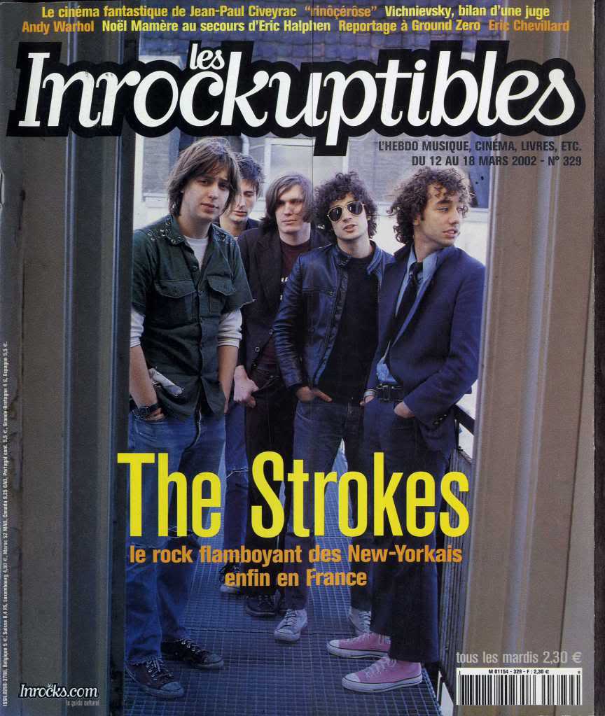 INROCKUPTIBLES | LES magazine side cover Issue 329 12 March 2002