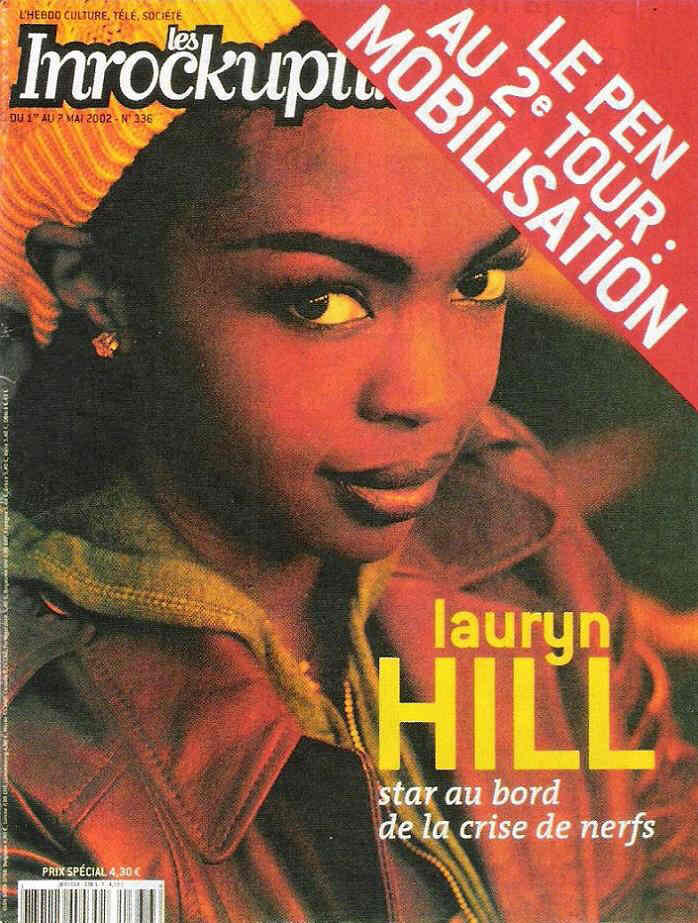 INROCKUPTIBLES | LES magazine side cover Issue 336 1 May 2002