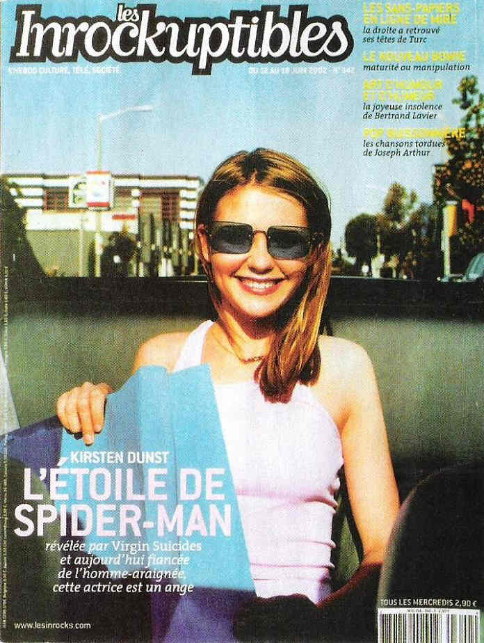 INROCKUPTIBLES | LES magazine side cover Issue 342 12 June 2002