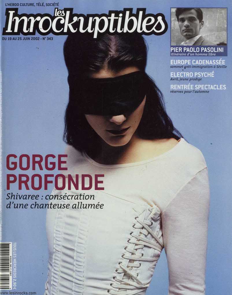INROCKUPTIBLES | LES magazine side cover Issue 343 19 June 2002