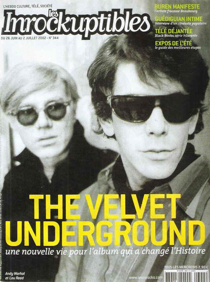 INROCKUPTIBLES | LES magazine side cover Issue 344 26 June 2002