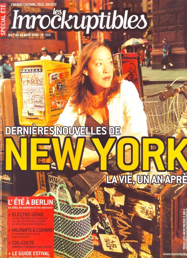 INROCKUPTIBLES | LES magazine side cover Issue 350 7 August 2002
