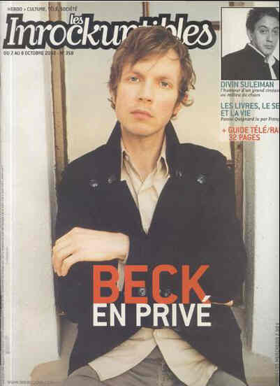 INROCKUPTIBLES | LES magazine side cover Issue 358 2 October 2002