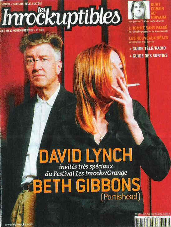 INROCKUPTIBLES | LES magazine side cover Issue 363 6 November 2002