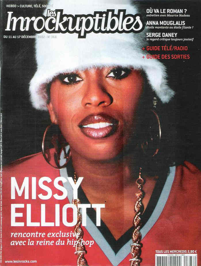 INROCKUPTIBLES | LES magazine side cover Issue 368 11 December 2002