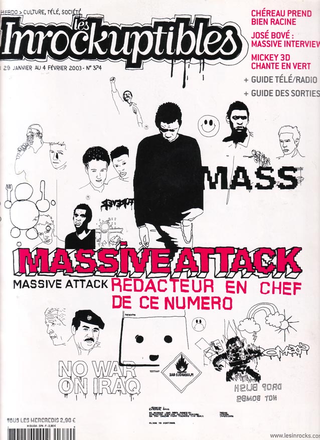 INROCKUPTIBLES | LES magazine side cover Issue 374 29 January 2003