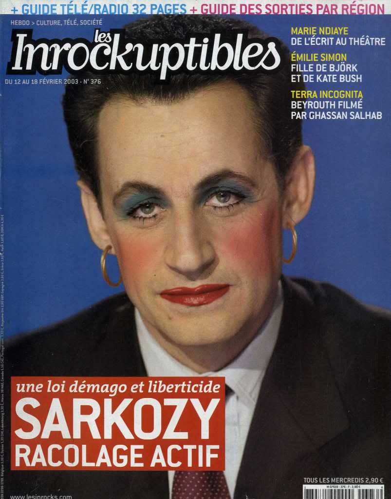 INROCKUPTIBLES | LES magazine side cover Issue 376 12 February 2003
