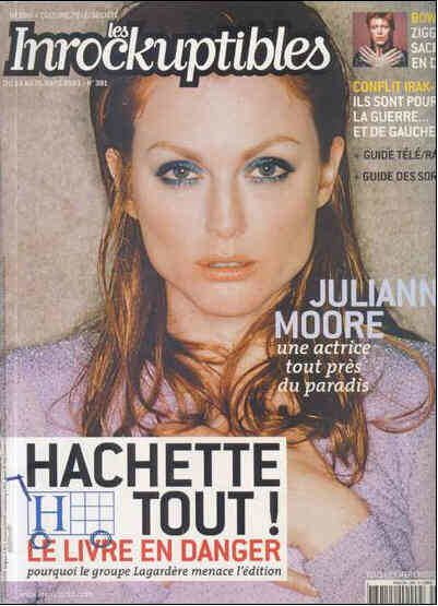 INROCKUPTIBLES | LES magazine side cover Issue 381 19 March 2003