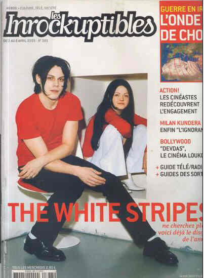 INROCKUPTIBLES | LES magazine side cover Issue 383 2 April 2003