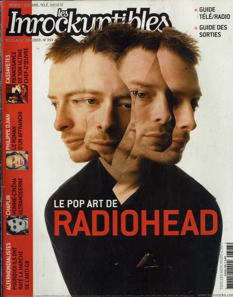 INROCKUPTIBLES | LES magazine side cover Issue 393 11 June 2003