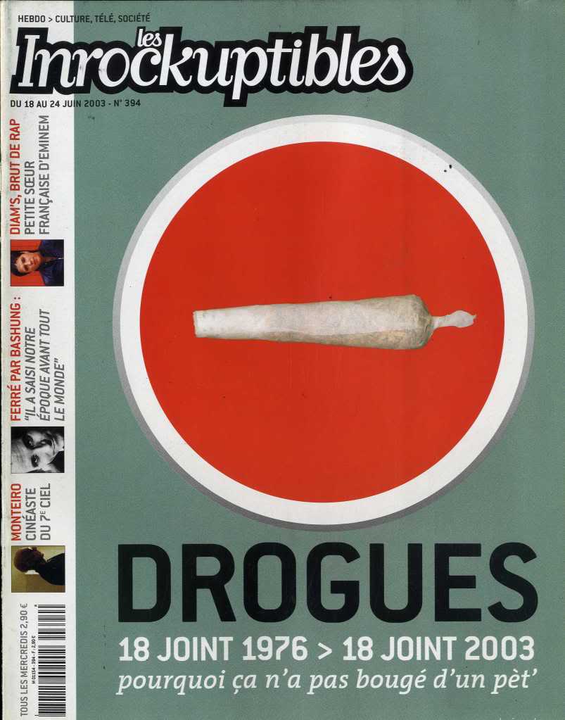 INROCKUPTIBLES | LES magazine side cover Issue 394 18 June 2003