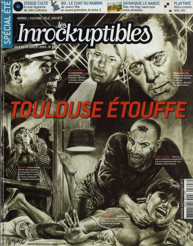 INROCKUPTIBLES | LES magazine side cover Issue 397 9 July 2003
