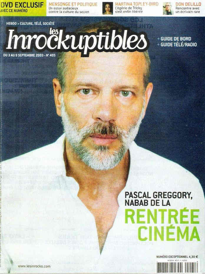 INROCKUPTIBLES | LES magazine side cover Issue 405 3 September 2003